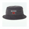 Legacy Miami Over Block M Bucket Hat, Gray