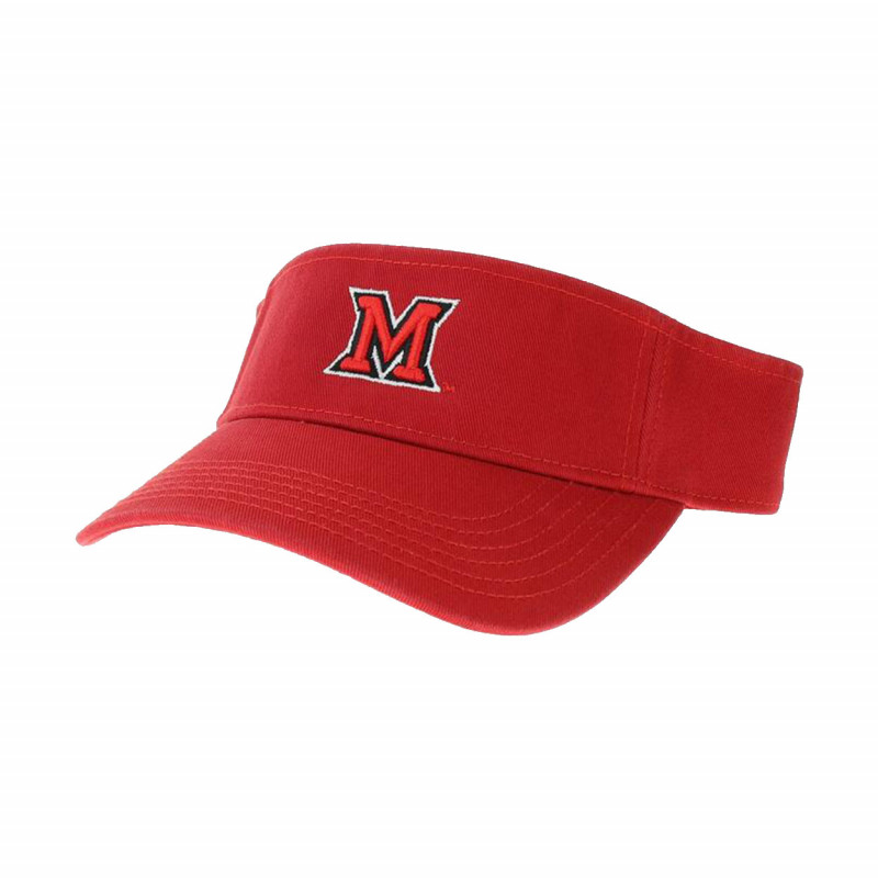 Legacy Miami Univ. Block M Visor in Black, Red, or White