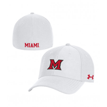 Under Armour Miami University White Fitted Hat
