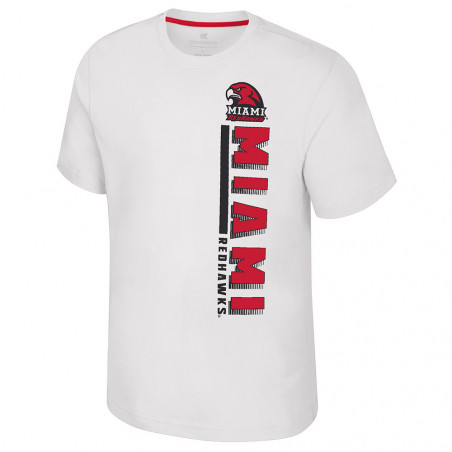 Miami University White Bar Short‑Sleeve Tee