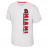 Miami University White Bar Short‑Sleeve Tee