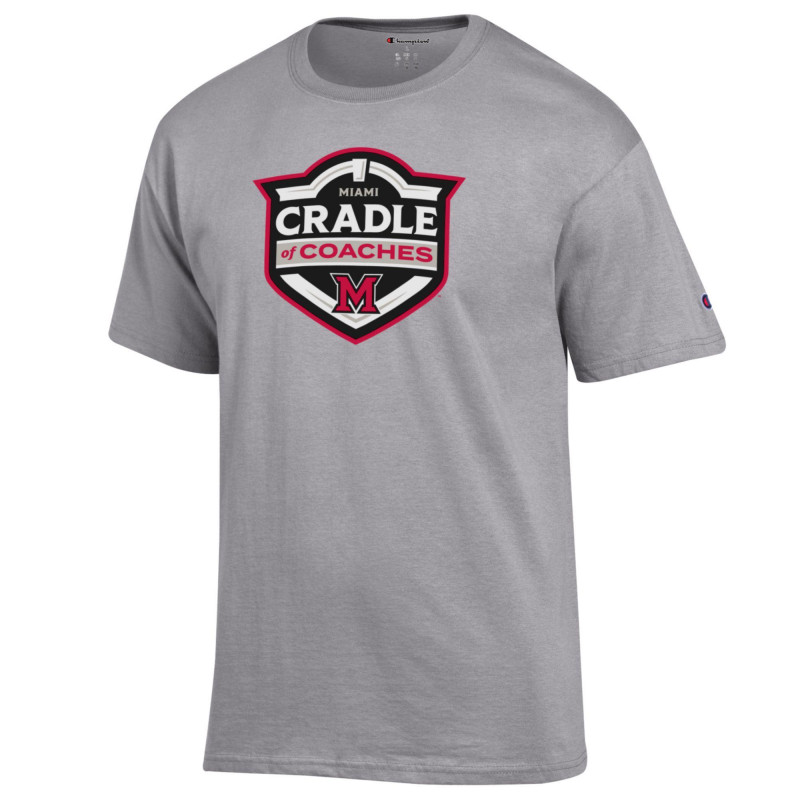 Miami University RedHawks “Cradle of Coaches” Tee – Heather Grey