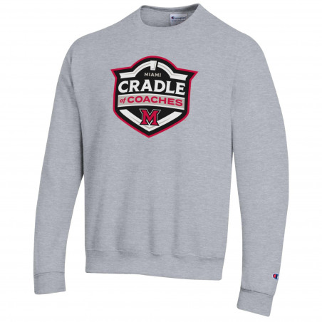Miami University Grey “Cradle of Coaches” Crew Sweatshirt