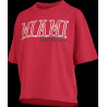 Miami University RedHawks “Motley Crew” Crop Sweatshirt – Red