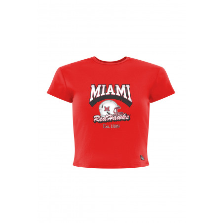 Women's Red Miami Redhawks Baby Tee