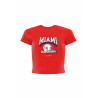 Women's Red Miami Redhawks Baby Tee