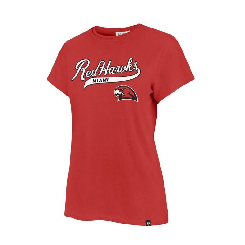 Women's Red Redhawks Tail Tee