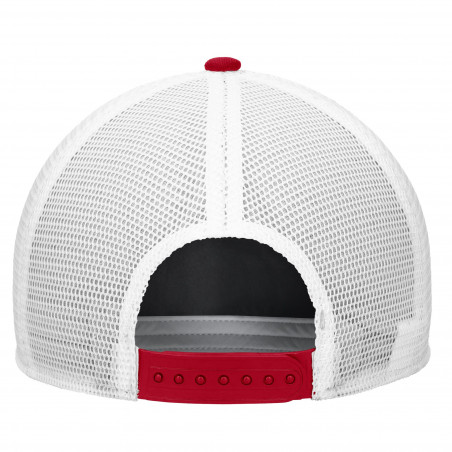 Rise Rope Trucker Hat in Red & White with Miami University Redhawks Patch