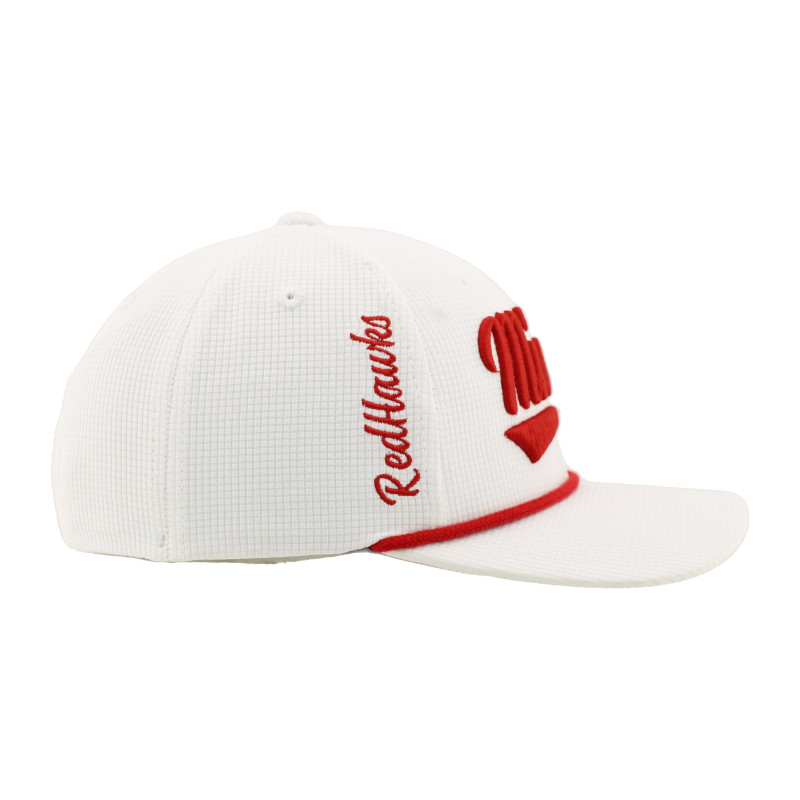 White & Red Miami Rope Tail Hat
