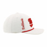 White & Red Miami Rope Tail Hat