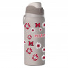 Grey Floral Water Bottle