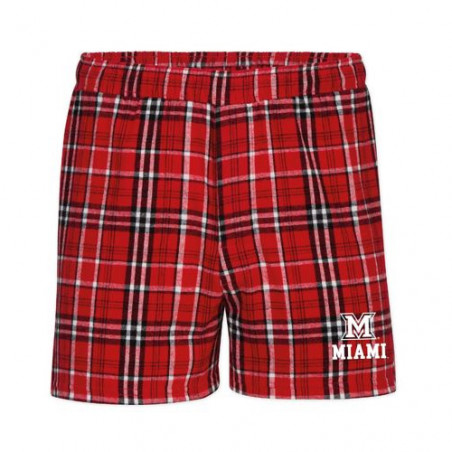 Boxercraft Miami Red/Black Buffalo Check Flannel Shorts