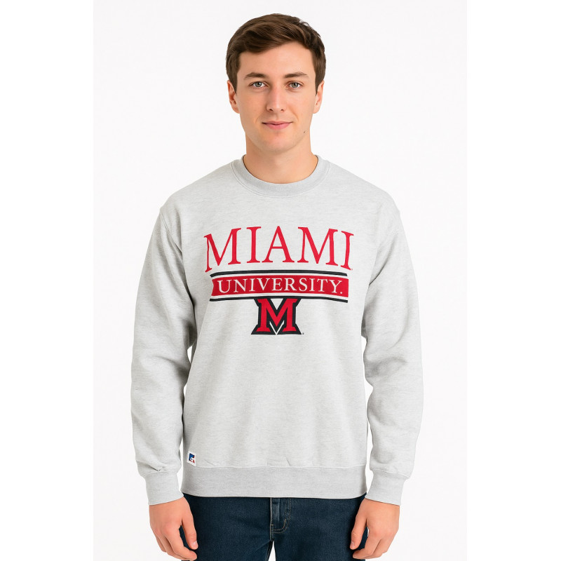 Ash Crew with Arched Miami over University Bar and Block "M"