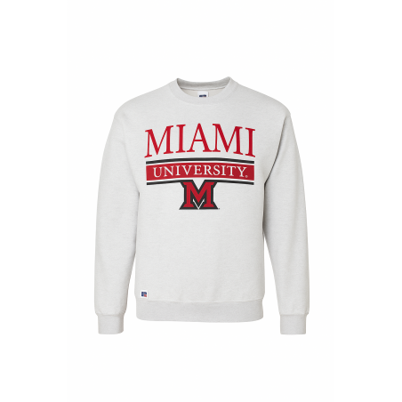 Ash Crew with Arched Miami over University Bar and Block "M"