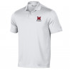 Aura Polo in White with Block "M" over Miami