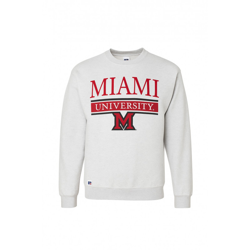 Ash Crew with Arched Miami over University Bar and Block "M"