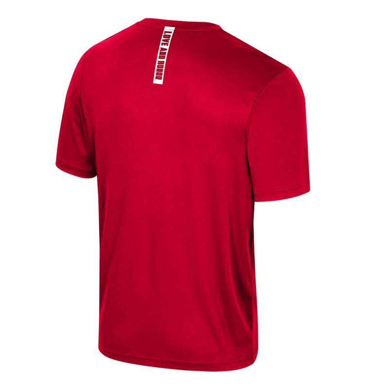 Men’s Short-Sleeve Tee – Red “Love and Honor Back”