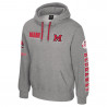 Miami University Grey Hooded Sweatshirt – 4 Hit Logo Design