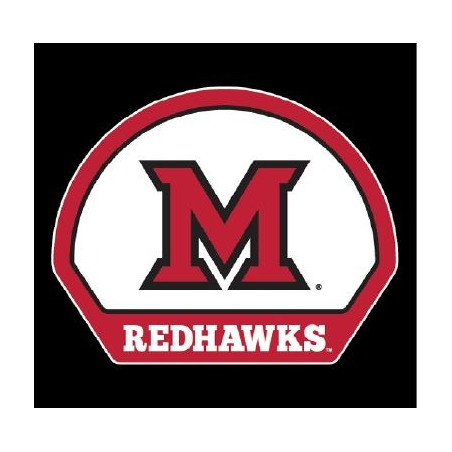 Standard Block "M" over Redhawks in Flat Arch