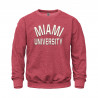 Sport Red Crew with Miami University in Ivory