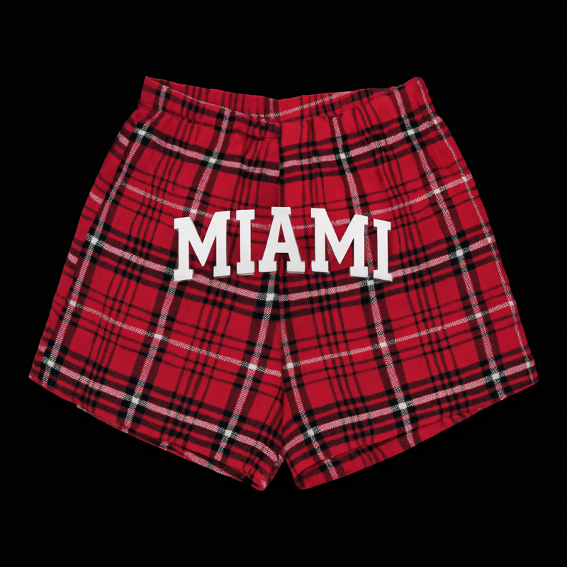 Women's Flannel Butt Shorts