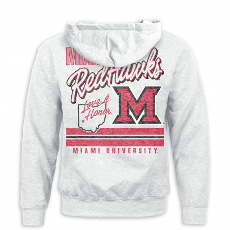 Ash Full Back Imprint Love & Honor Hood