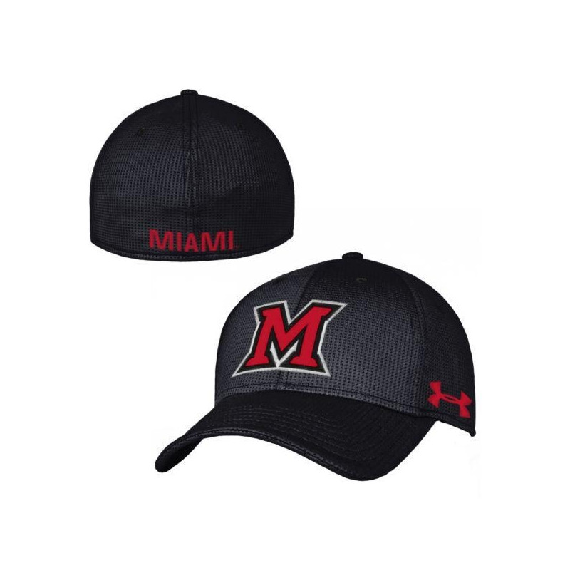 Miami RedHawks Under Armour M-Logo Fitted Hat