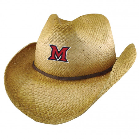 Miami University Straw "Wrangler" Hat