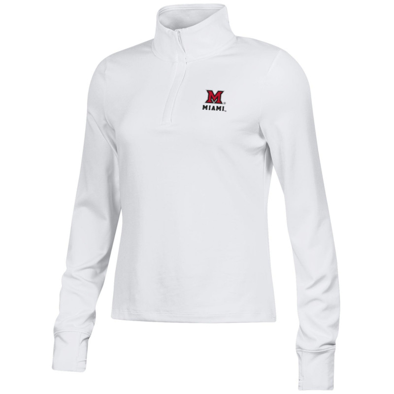 Women's Motion Quarter Zip in White