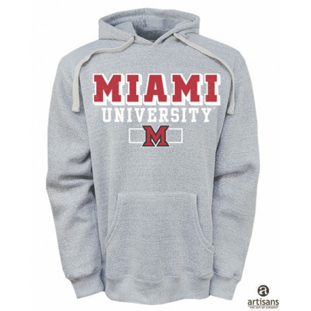 Brooklyn Hood in Gray with Red Miami