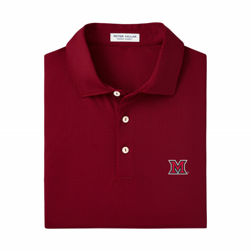 Peter Millar Crimson Tesseract Polo